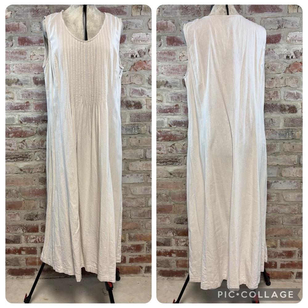 Linen blend dress